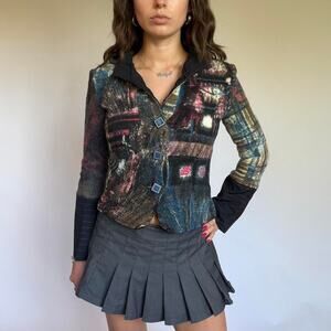 Save The Queen Wool Patchwork Blazer
